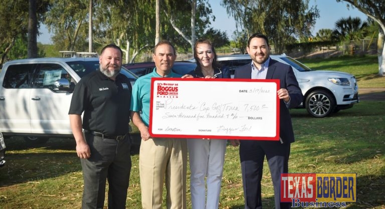 Boggus Ford – Lincoln McAllen Presents  McAllen Chamber with $7,500 Check for 20th Annual Presidents’ Cup Golf Tournament