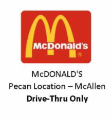 McDonald's Pecan location McAllen