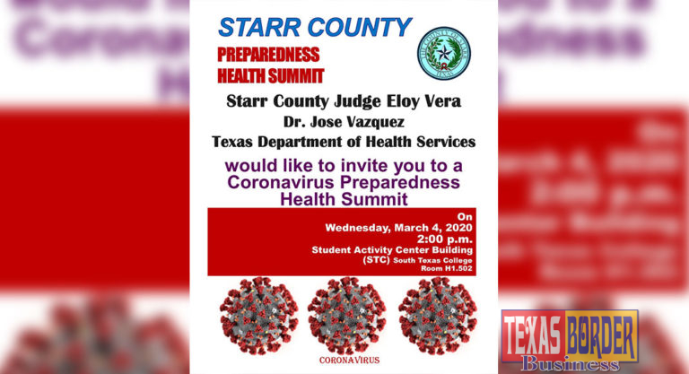 Starr County to Host Coronavirus Preparedness Health Summit