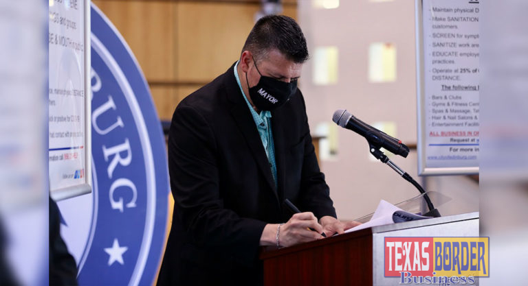 Edinburg City Council holds special meeting Live Safe, Work Safe order signed