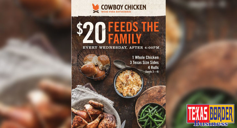 Cowboy Chicken Wood Fire Rotisserie’s Wednesday Special