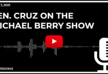 “Once We Get This Pandemic Under Control, That’s When We Will Get the Economy Roaring Again,” – Sen. Ted Cruz