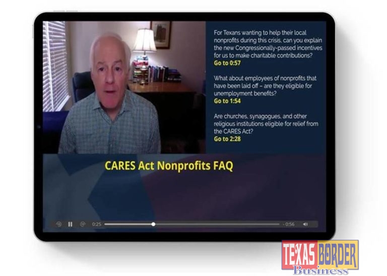 New Cornyn Video: Supporting Texas Nonprofits Through the Pandemic