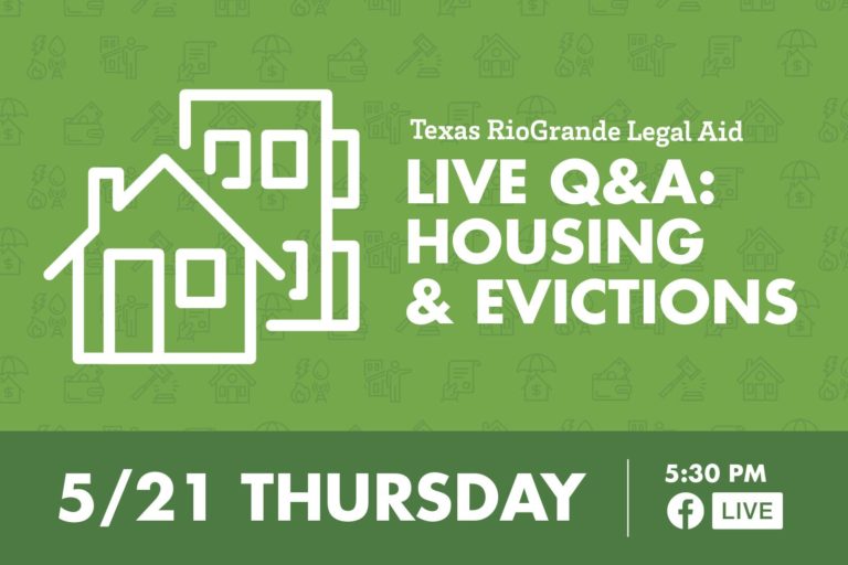 WATCH LIVE: TRLA Provides Resources for Texas Renters As Eviction Moratorium Expires