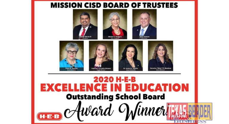 Mission CISD Board of Trustees wins H-E-B Excellence in Education Award