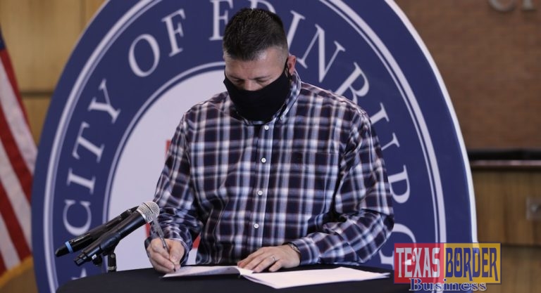 Edinburg Mayor signs Disaster Declaration