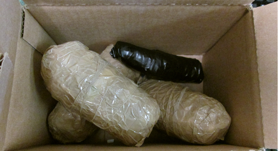 Customs agents seize wrapped gifts where thousands of Xanax and