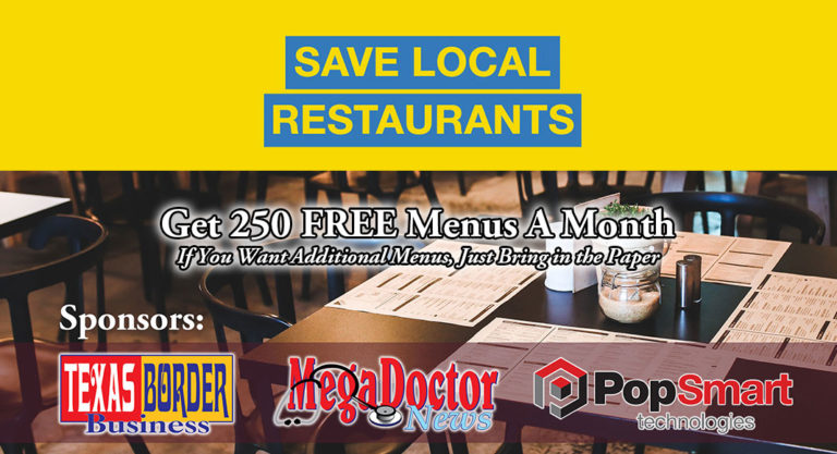 Save Local Restaurants: Restaurant Owners & Managers Get 250 FREE Menus A Month