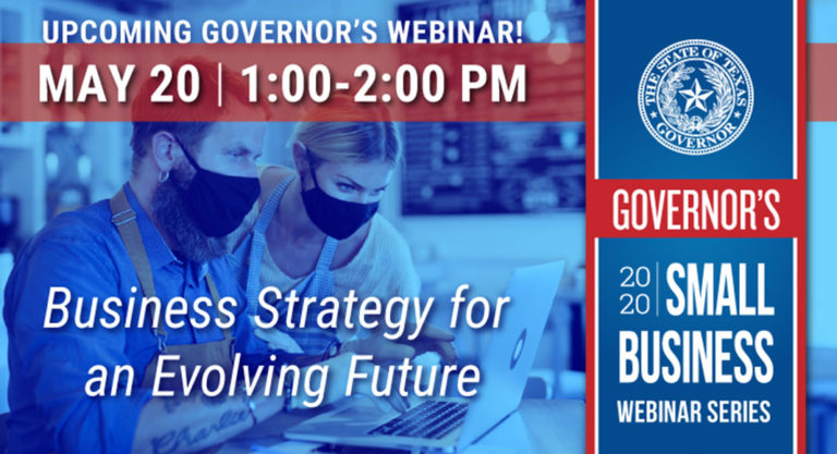 WATCH: Governor’s Small Business Webinar Series – Business Strategy for an Evolving Future