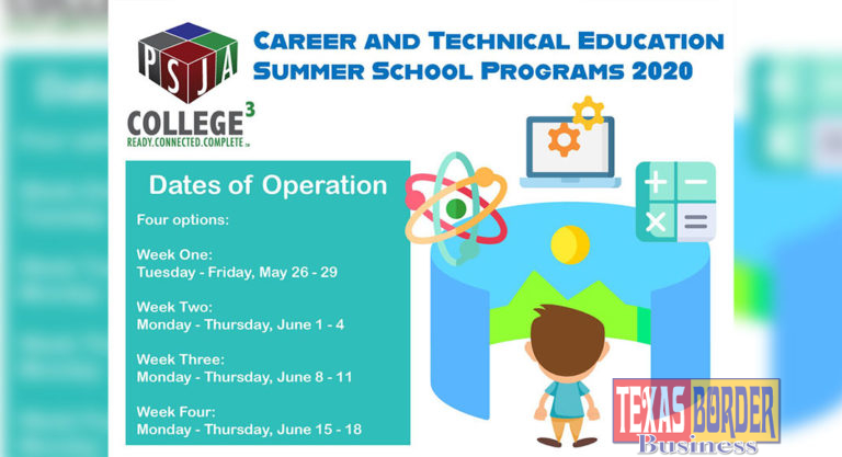 PSJA’s Career & Technical Education Department to offer virtual summer camps for students