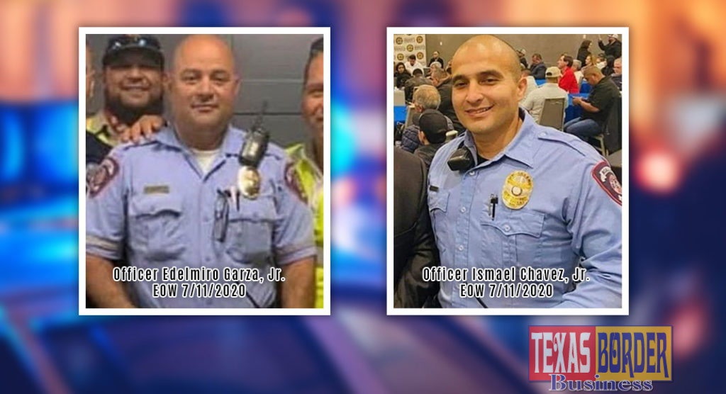 McAllen officers Edelmiro Garza, Jr. and Ismael Chavez, Jr. died after a local man shot them several times as they responded to a domestic disturbance call. Our thoughts and prayers go out to the family of these two officers who lost their lives in the line of duty. Texas Border Business & Mega Doctor News team sends our deepest condolences to their families. Photos from Facebook