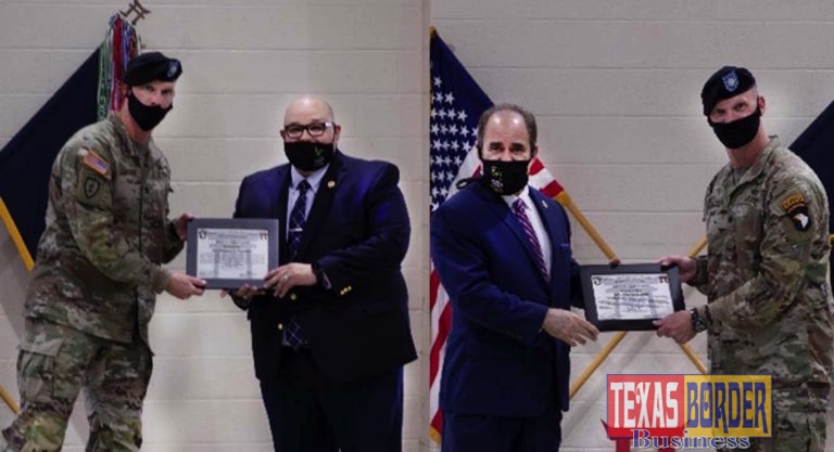 Laredo College President recognized by 3rd Battalion, 187th Infantry Regiment, 3rd Brigade Combat Team