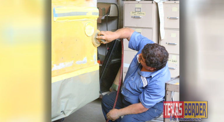 Mission CISD Transportation Team Restoring the Bright Yellow Buses
