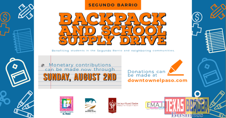 Downtown Management District Accepting Monetary Donations for Segundo Barrio Backpack Drive