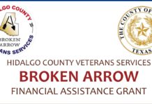 Hidalgo County Veterans Service office offering assistance to veterans and surviving spouses through Broken Arrow Grant