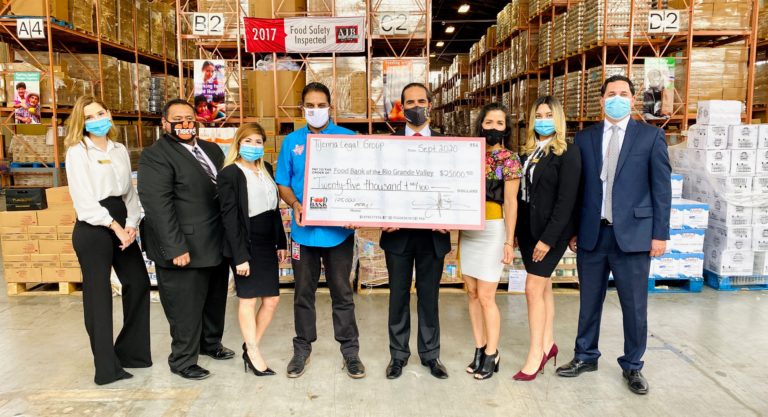 Tijerina Legal Group Donates 125,000 Meals to the Food Bank RGV