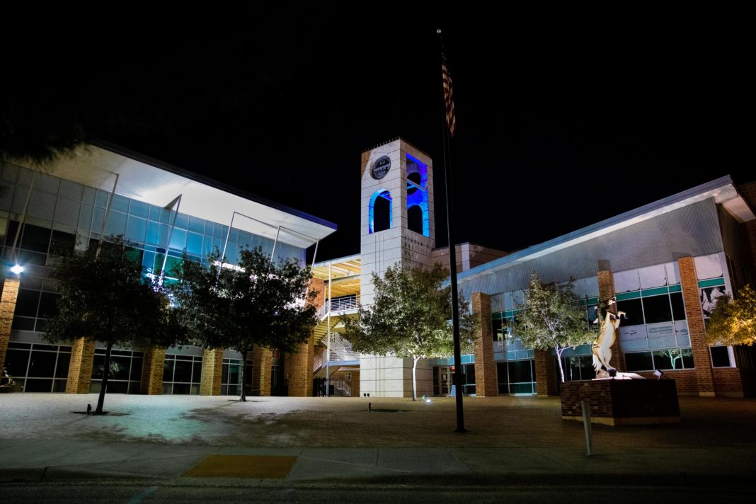 Laredo College lights up blue to celebrate World Teachers’ Day Texas
