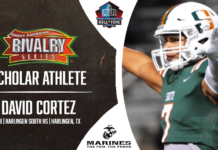 David Cortez is named Great American Rivalry Series® Scholar Athlete