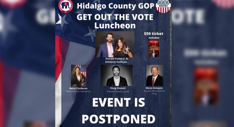 Hidalgo County Republicans Postponed Luncheon with Trump Jr.