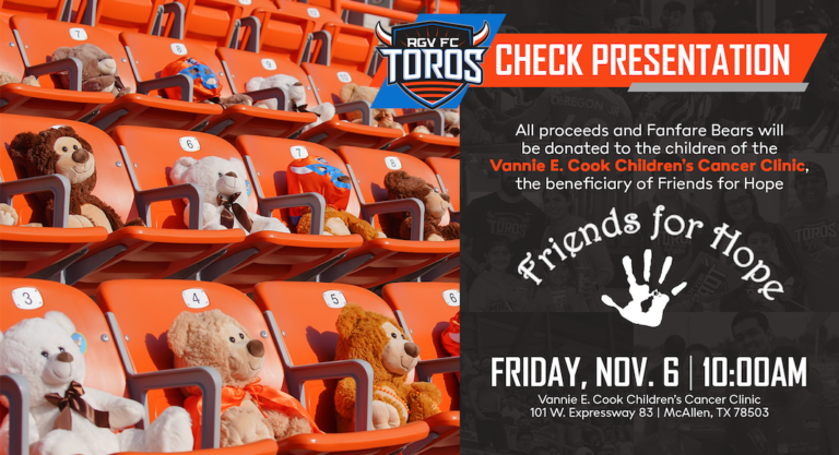 Toros to Present Donations to Friends for Hope