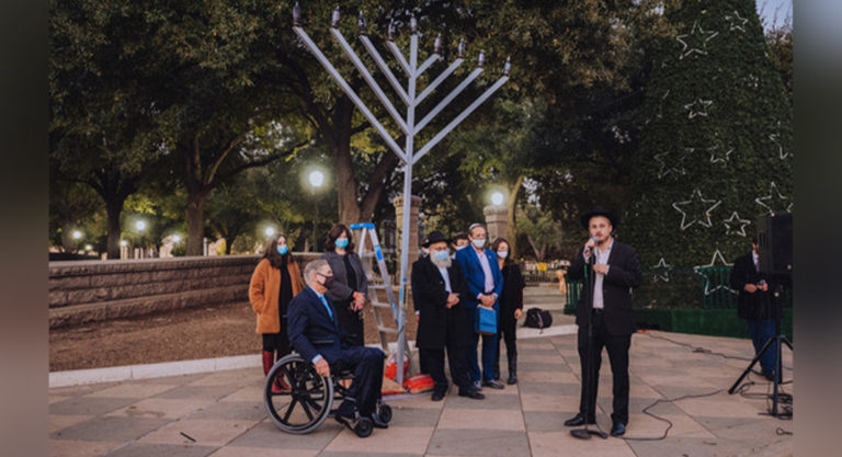 Governor Abbott Delivers Remarks At Texas Capitol Menorah Lighting Ceremony