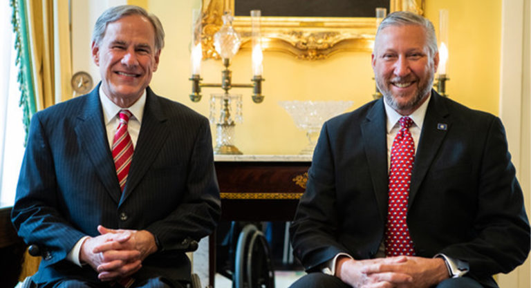 Governor Abbott Swears-In Senator Drew Springer