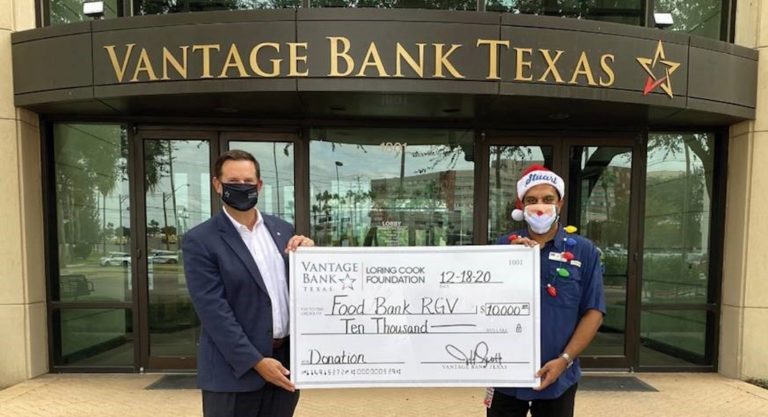 Vantage Bank Texas is the Food Bank RGV’s Donor of the Month for January 2021