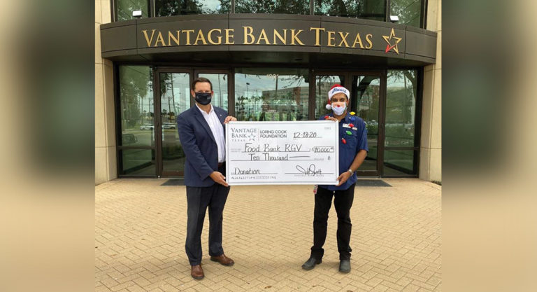 Vantage Bank Texas is the Food Bank RGV’s Donor of the Month for January 2021