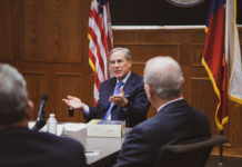 Governor Abbott Hosts Roundtable Discussion In Austin On Law Enforcement, Public Safety Priorities