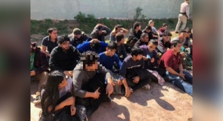 Border Patrol Arrests 34 at Stash House