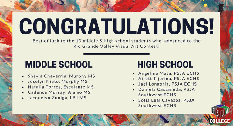 PSJA ISD middle, high school students compete in annual district art contest