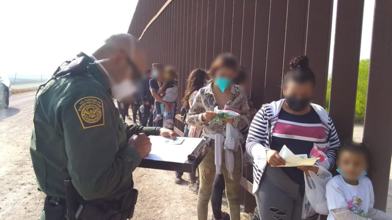Large Groups Encountered Illegally Entering in Hidalgo County, Texas
