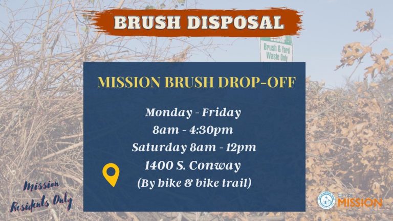 Mission Opens Brush Disposal Option