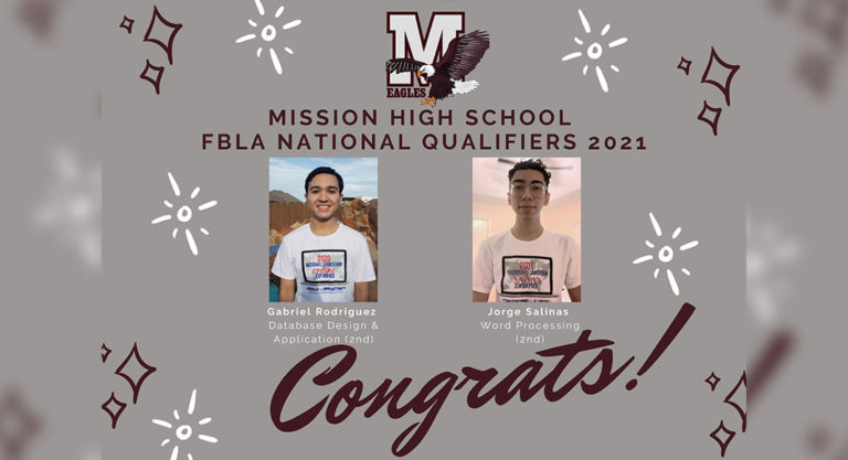 Mission High School FBLA Members Advance to FBLA National Conference