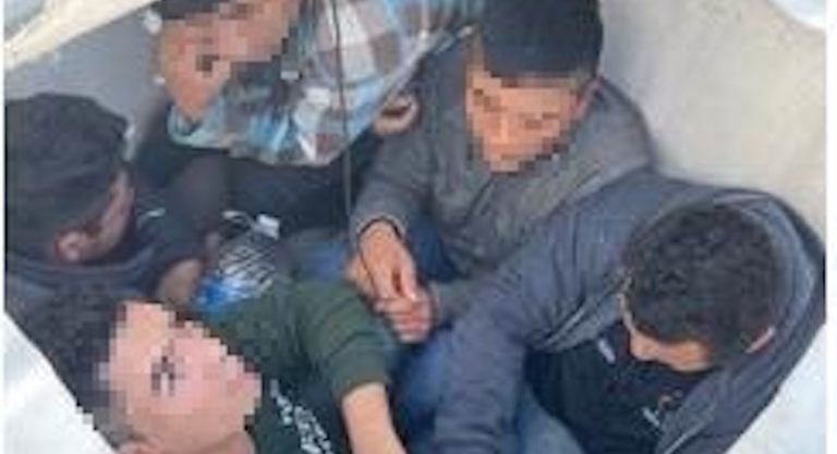 Migrants Smuggled Inside Water Tote Encountered on Highway