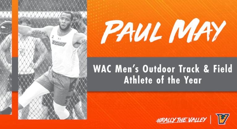 May Earns WAC Men’s Outdoor Track & Field Athlete Of The Year Honors
