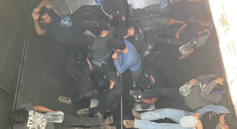 24 Migrants Apprehended in a Train Grain Hopper