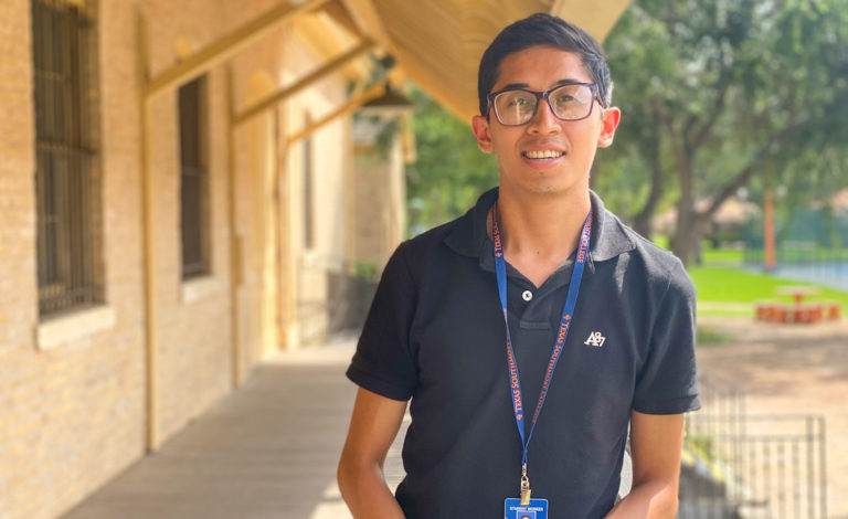 Student Takes Daily Walk Toward Success