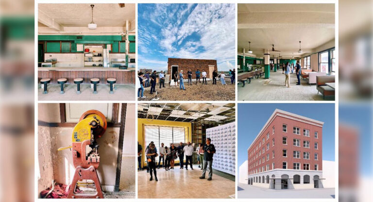 Samano Studios and Armand’s Grocery pre-construction tour