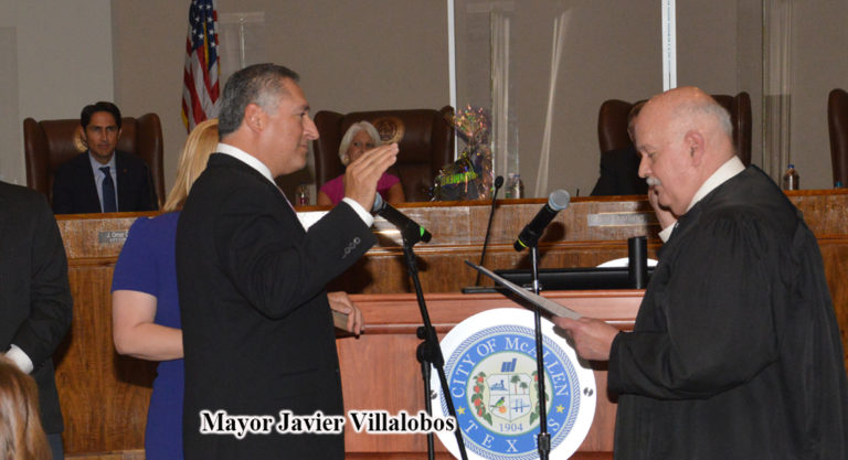 Javier Villalobos Takes Oath of Office, Becomes New McAllen Mayor