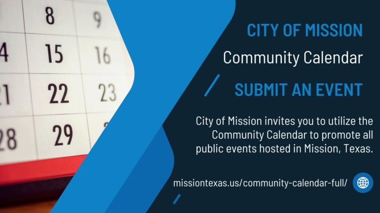 Mission launching community calendar
