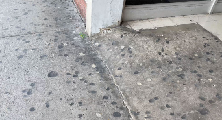 Gum removal on sidewalks in Downtown McAllen.