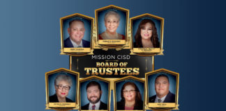 Image courtesy of Mission CISD. Board of Trustees