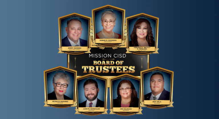 Image courtesy of Mission CISD. Board of Trustees