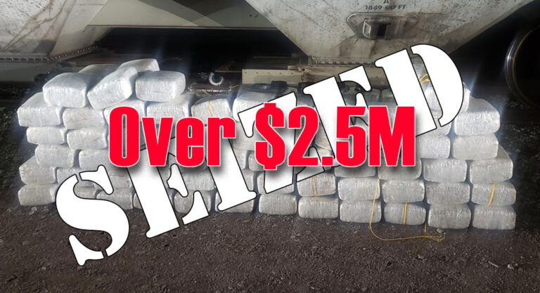 El Paso area CBP officers seize over $2.5 million worth of narcotics and arrest 17 fugitives