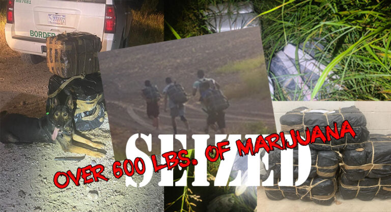 RGV Border Patrol Agents Seize Over 600 Pounds of Marijuana