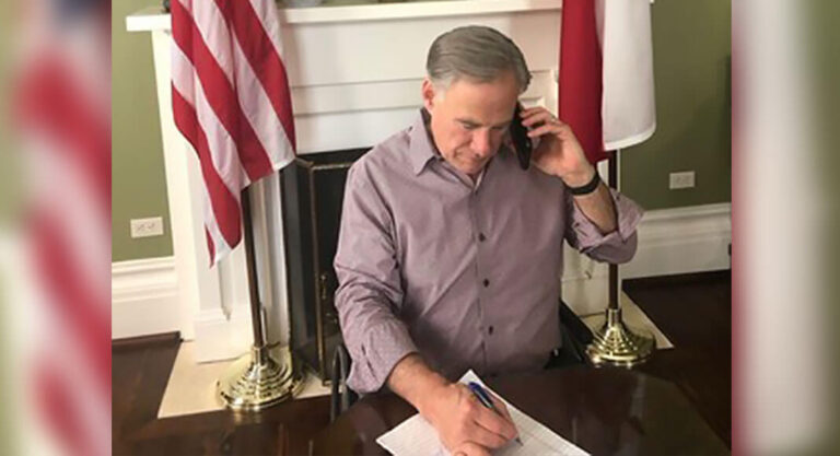 Governor Abbot Holds Call With Texas Border Sheriffs Coalition, County Judges To Discuss Border Security Efforts. Image: Office Of The Governor