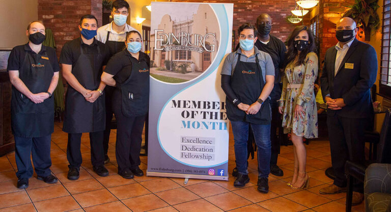 Edinburg chamber to honor their member of the month for august with a Edinburg chamber to honor their member of the month for august with a