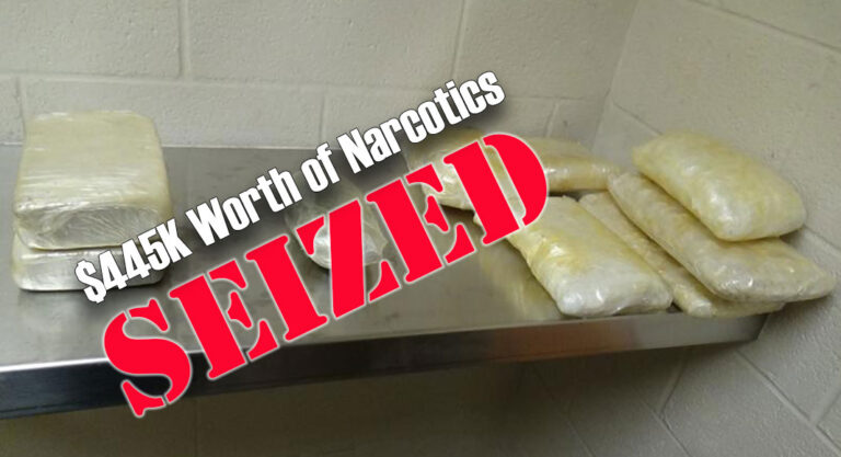 Brownsville CBP Officers Seize $445K Worth of Narcotics