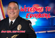 The city of Edinburg names Arlington Assistant Police Chief Jaime Ayala as its pick for Chief of the Edinburg Police Department following a comprehensive selection process. Ayala is expected to join the Edinburg Police Department in October. City of Edinburg image.